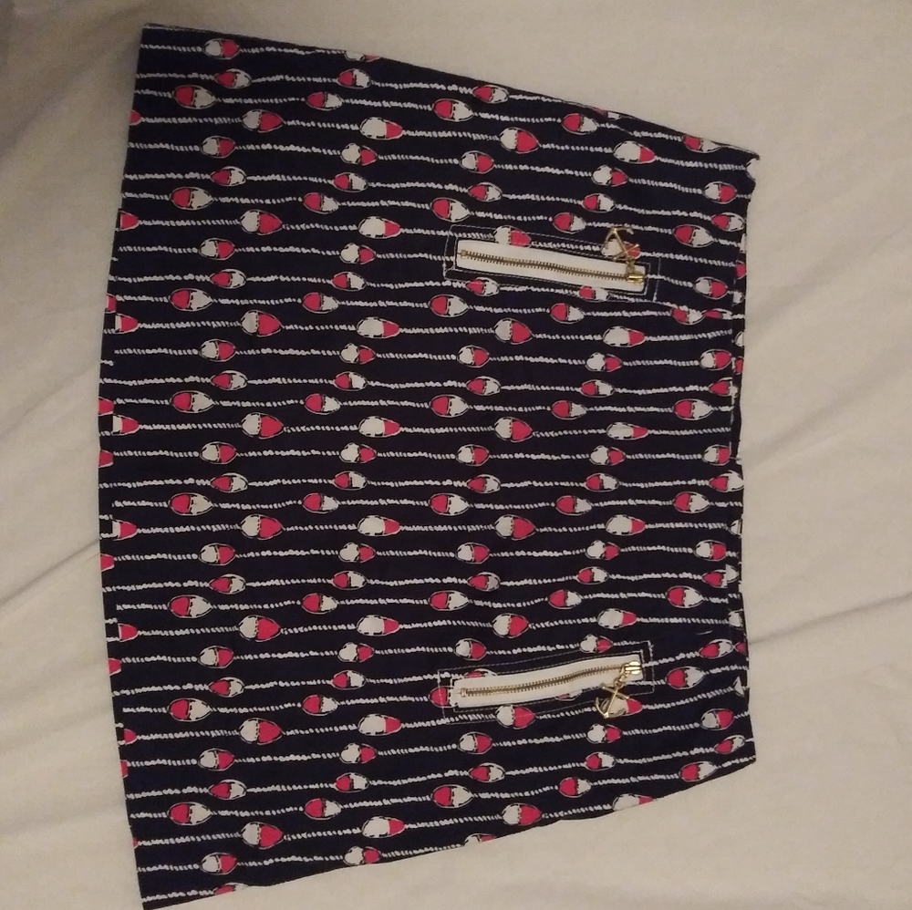 Lilly Pulitzer Navy Mini Skirt